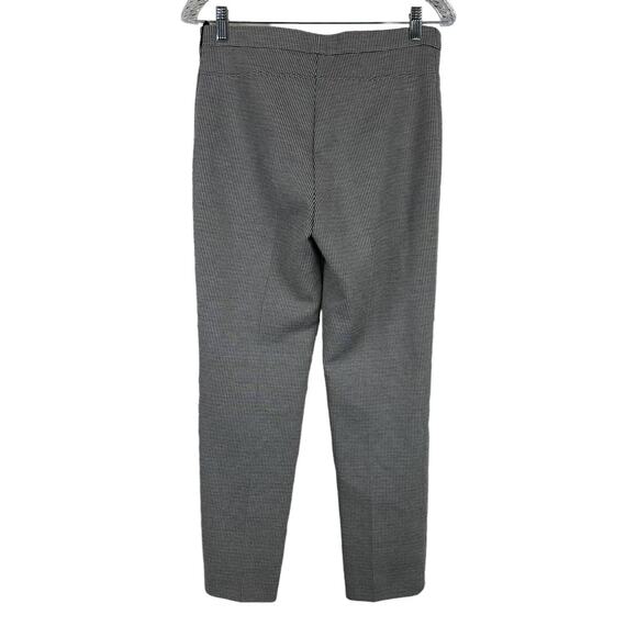 Akris Punto NWT Franca Houndstooth Cropped Trousers Black Cream Pants Size 6 - Picture 4 of 11